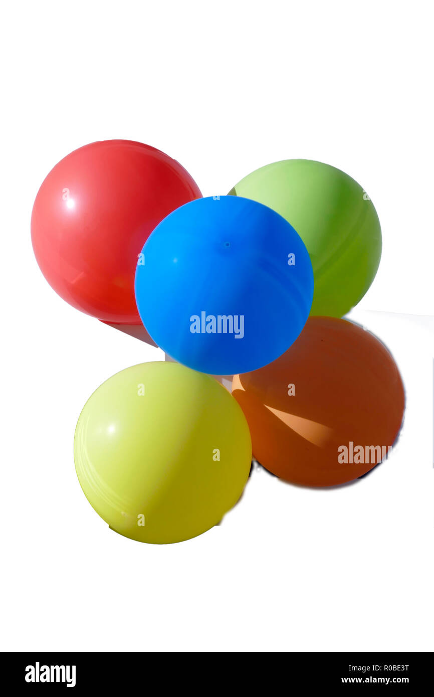 Colorful balloons, decoration, cut out Stock Photo Alamy