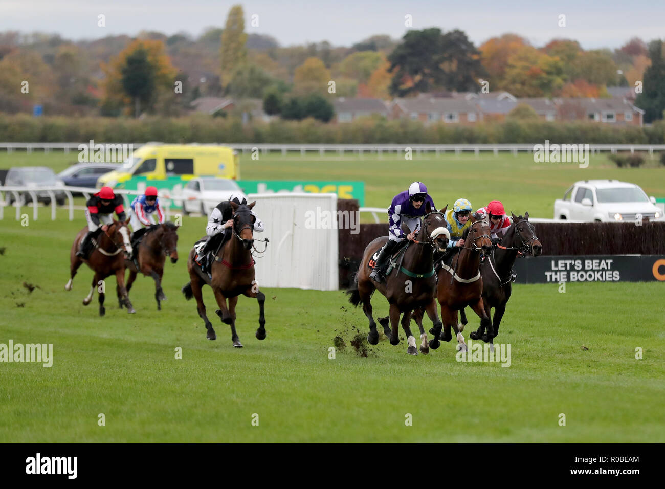 Adam nicol wins mares hurdle on racing uk handicap chase hi-res stock ...