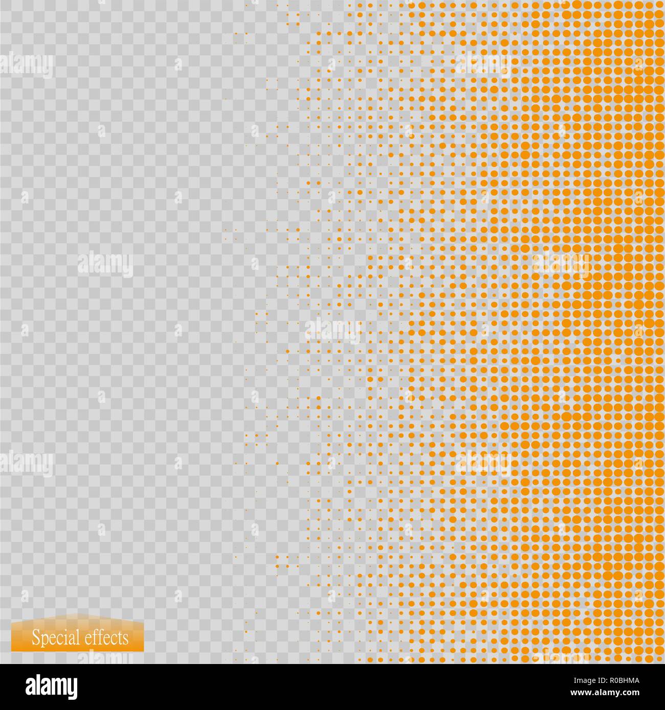 Halftone pattern vector.blue the circles to the background squares Stock Vector