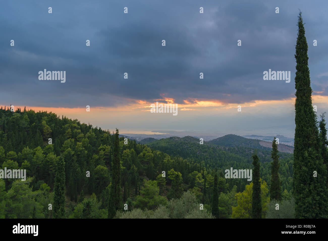 View From Mountain Hymettus Ymittos Kesariani Aesthetic Forest On A Cloudy Day Stock Photo Alamy View From Mountain Hymettus Ymittos Kesariani Aesthetic Forest On A Cloudy Day Stock Photo Alamy