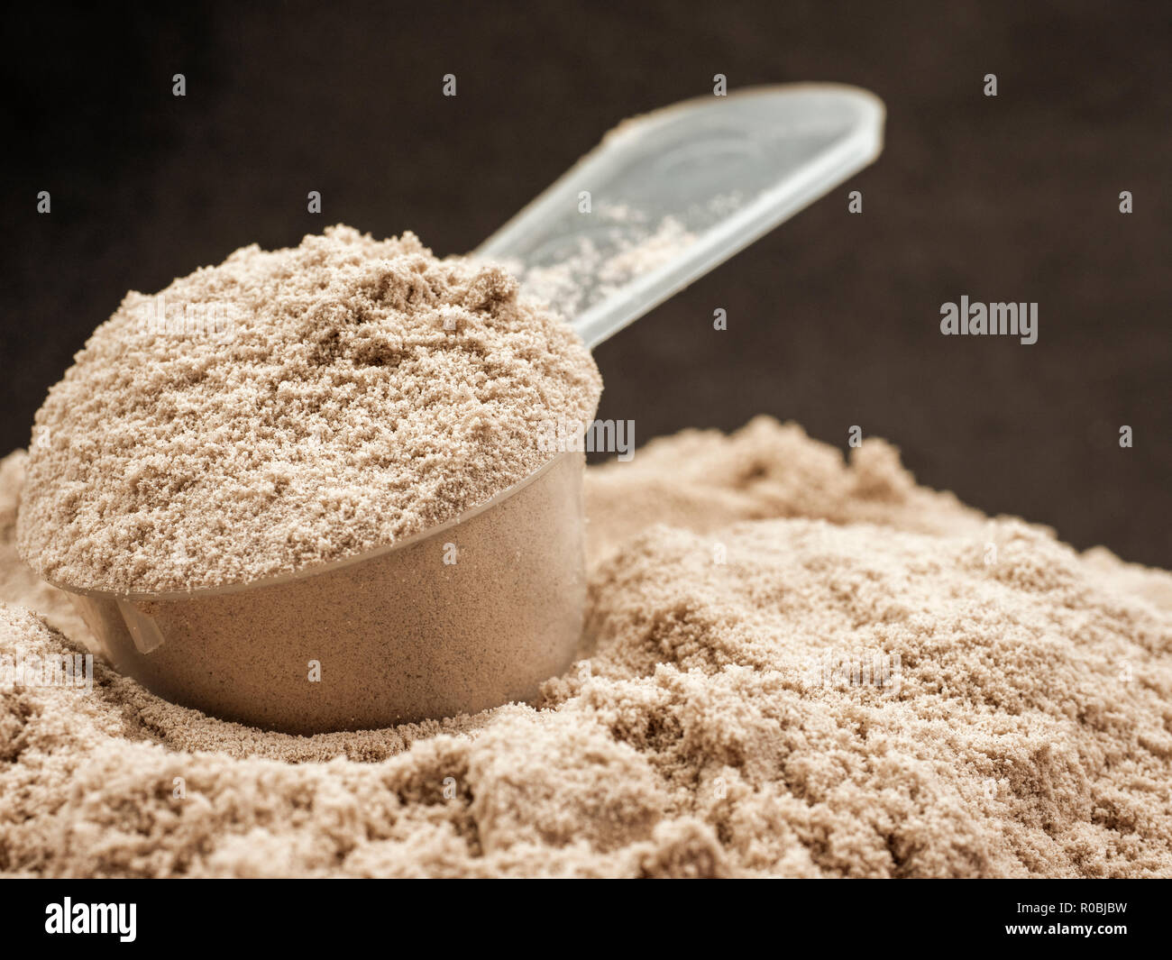 protein powder for fitness and diet Stock Photo