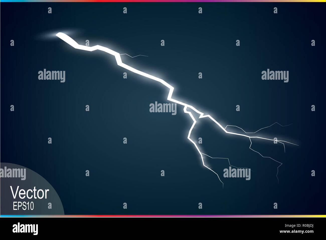 Storm with Lightning isolated on transparent background Stock Vector ...