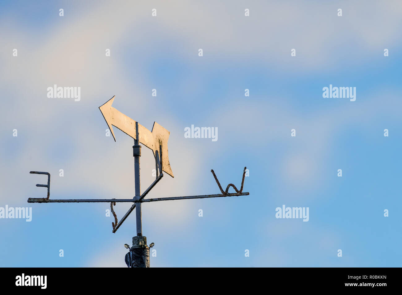 Weather Wind Vane Arrow Points High Resolution Stock Photography and