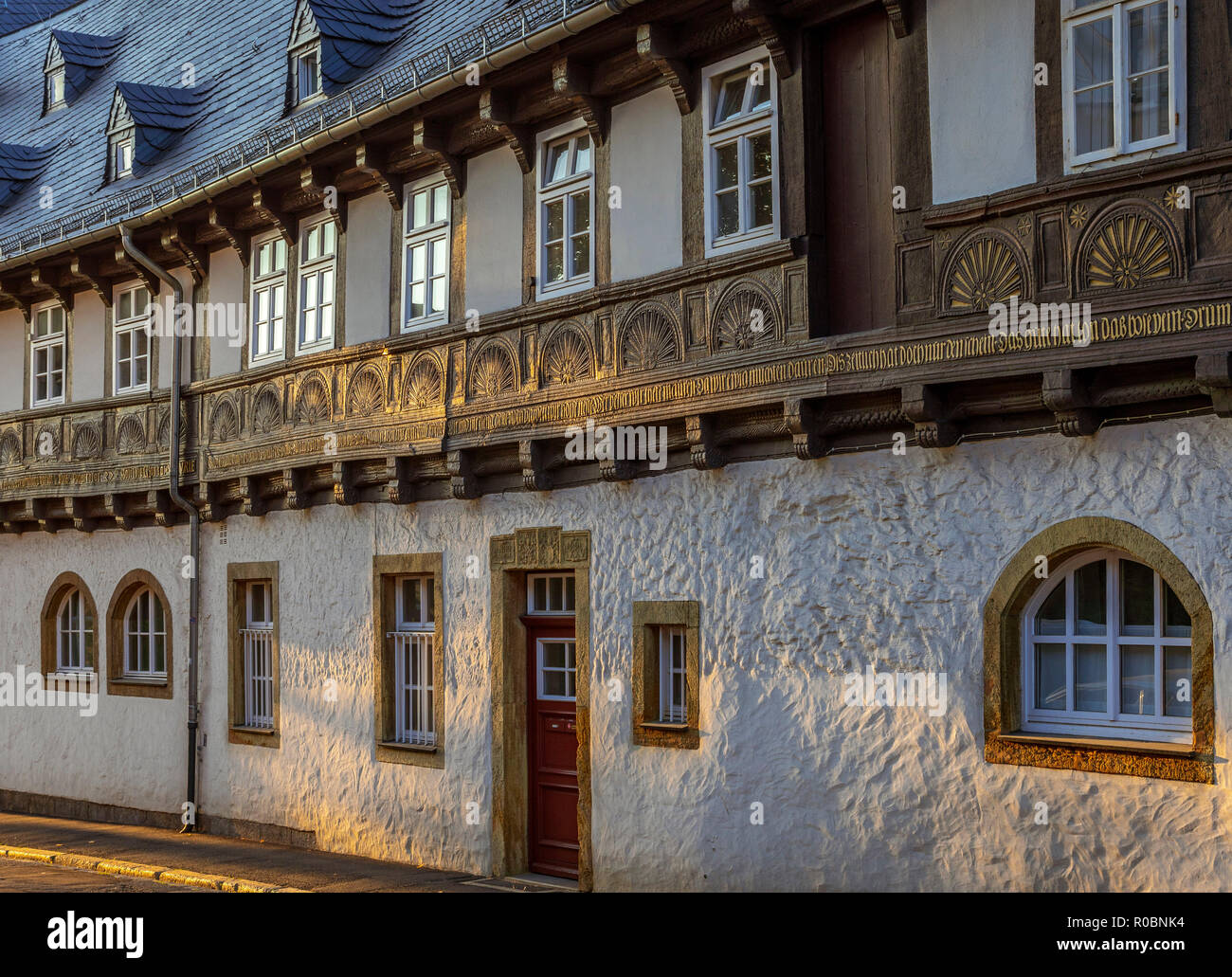 Half-timbered house in Goslar, UNESCO World Heritage Site, Goslar, Harz, Lower Saxony, Germany, Europe Stock Photo