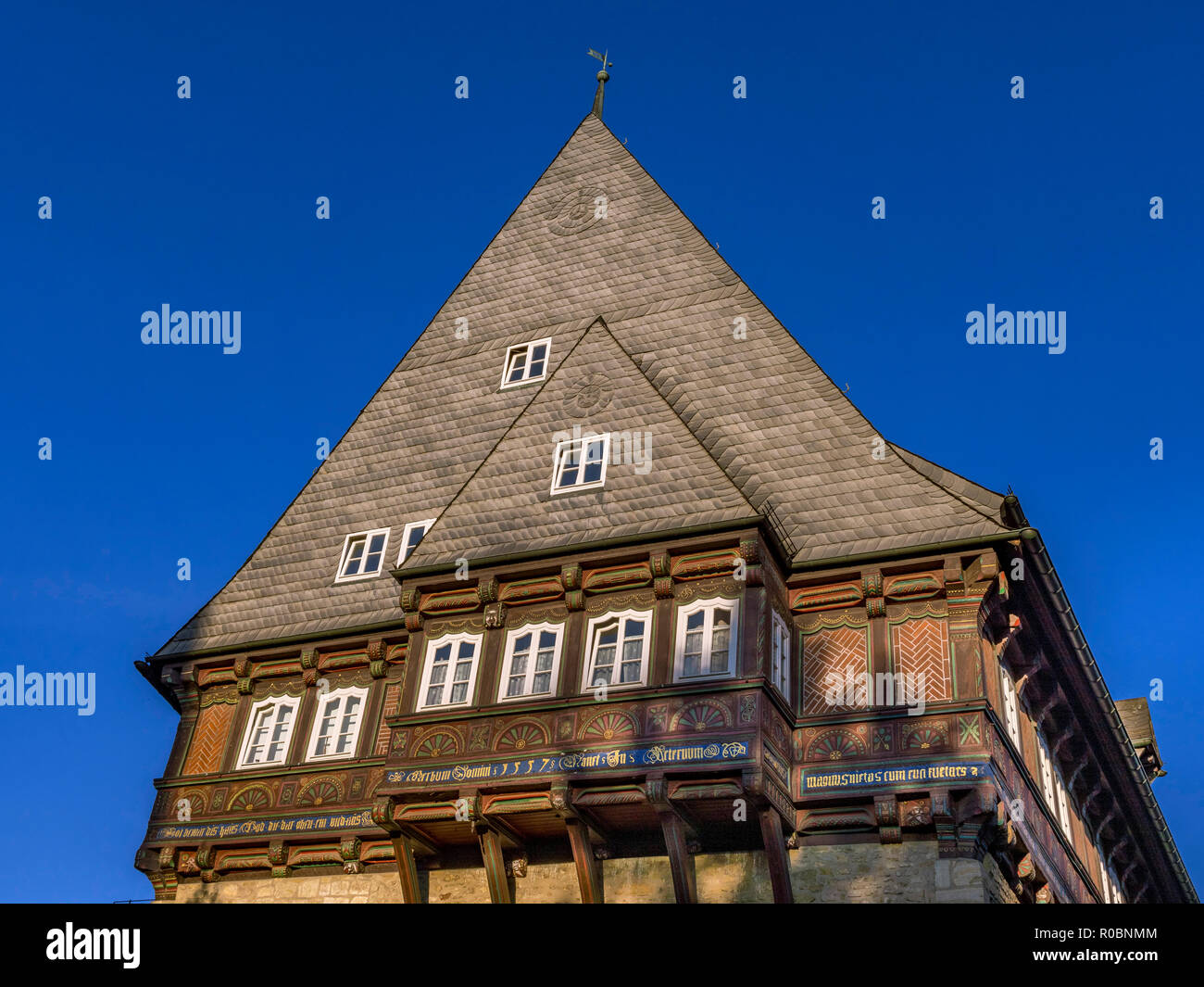 Baeckergildehaus at the Historic City in Goslar, UNESCO World Heritage Site, Goslar, Harz, Lower Saxony, Germany, Europe Stock Photo