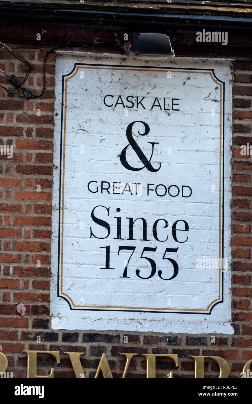 Marlow's oldest pub since 1755 is the Two Brewers in St. Peter Street