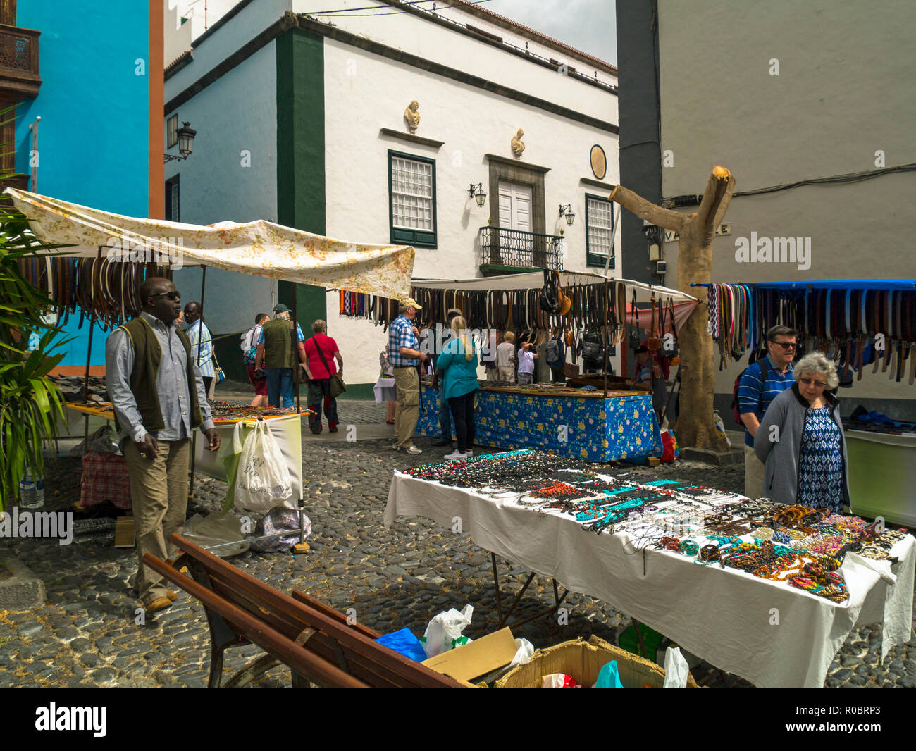 craft market in Plaza de Vandale Santa Cruz de La Palma Canary