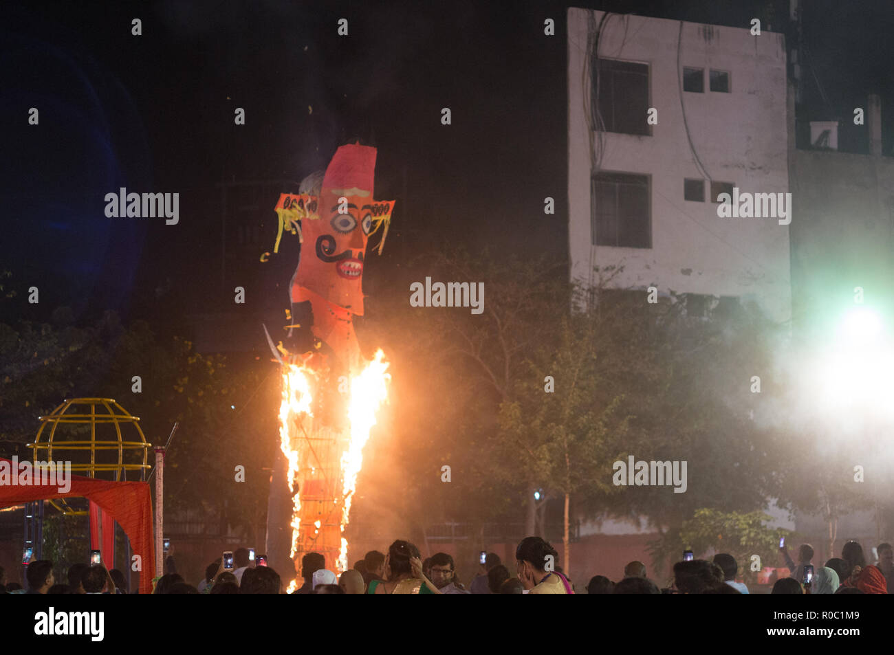Burning of ravan hi-res stock photography and images - Alamy