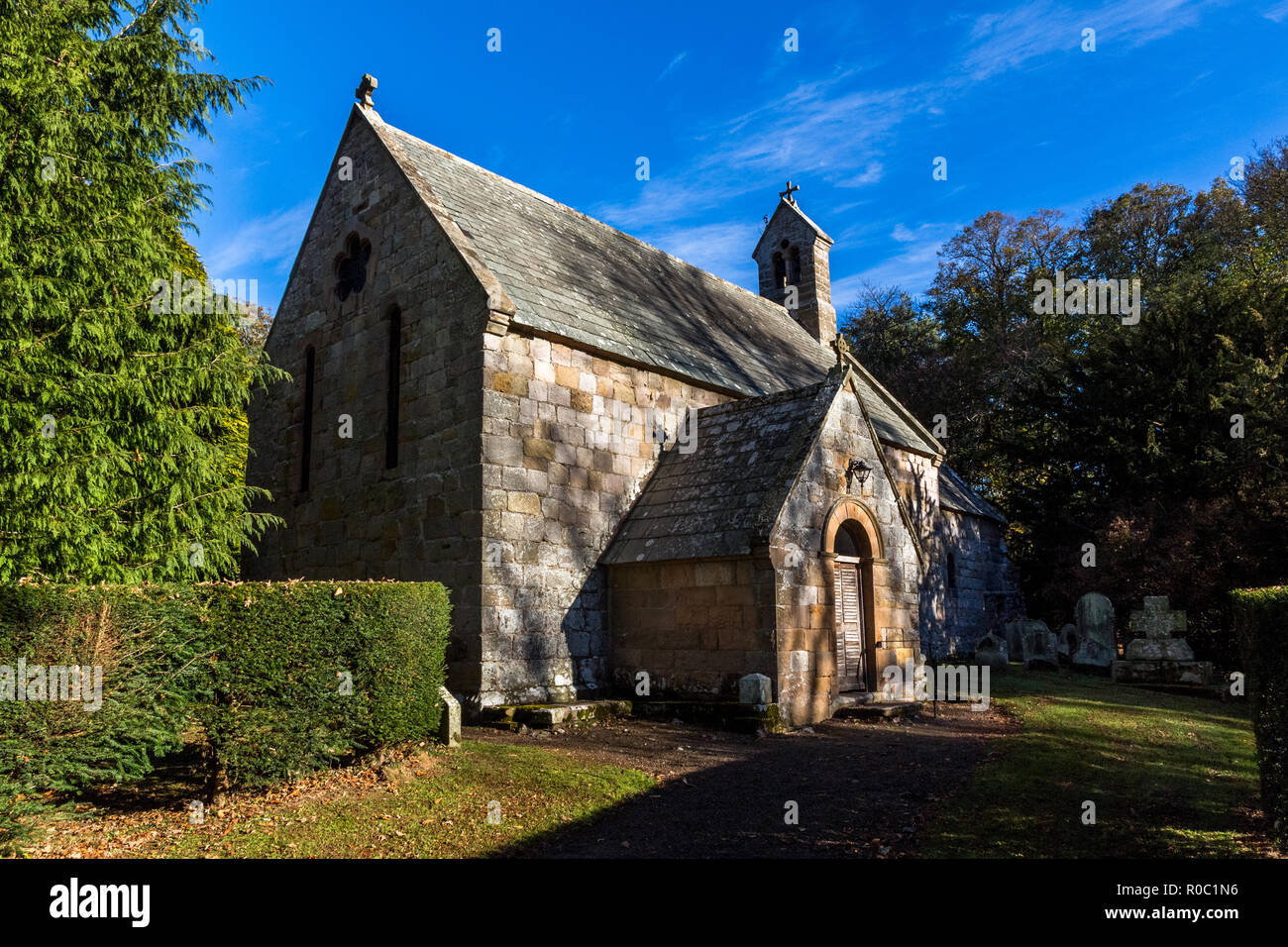 Holy Trinity Church Old Bewick, Northumberland Stock Photo