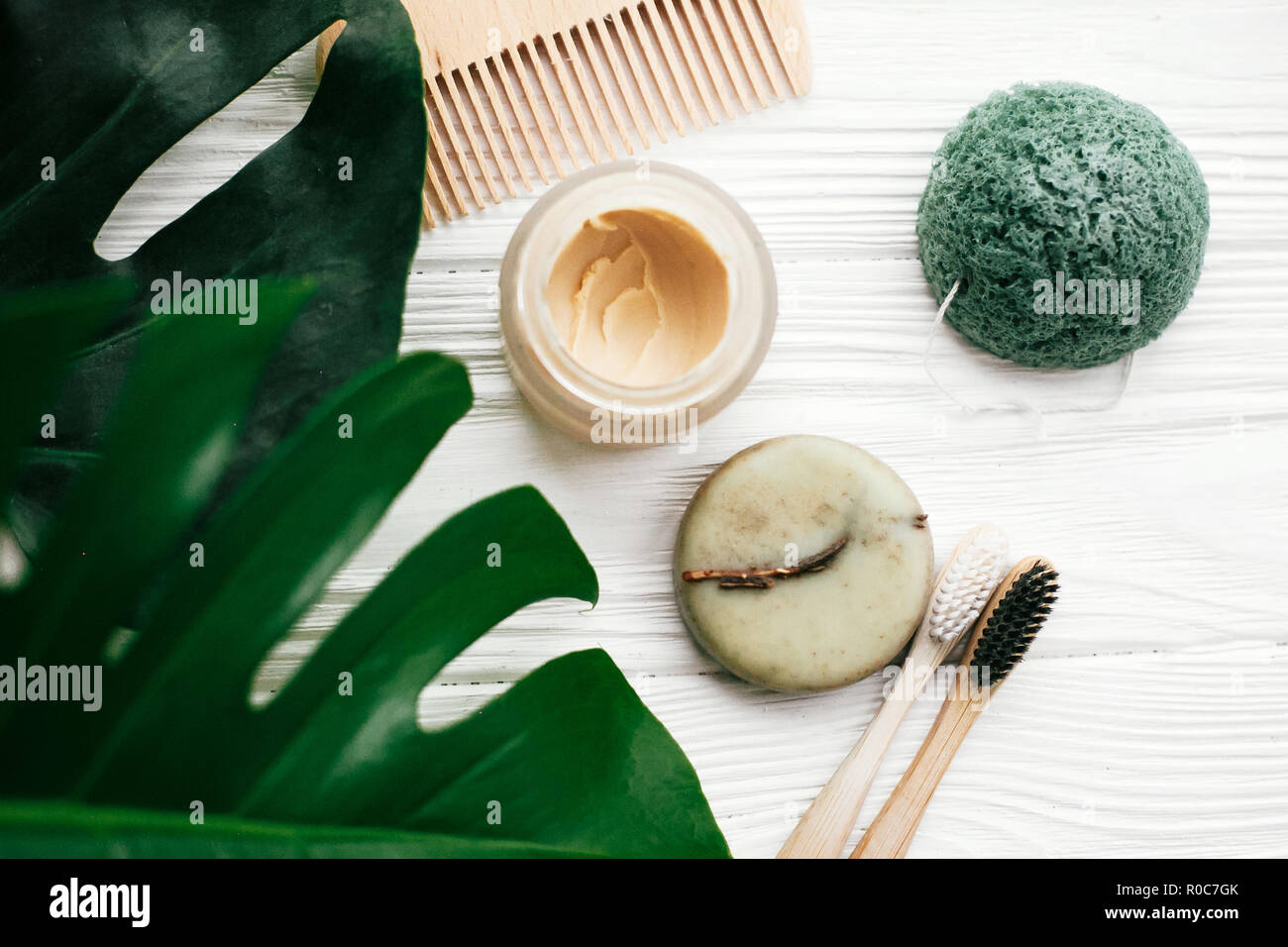 Eco friendly natural bamboo toothbrushes, shampoo bar, toothpaste in ...
