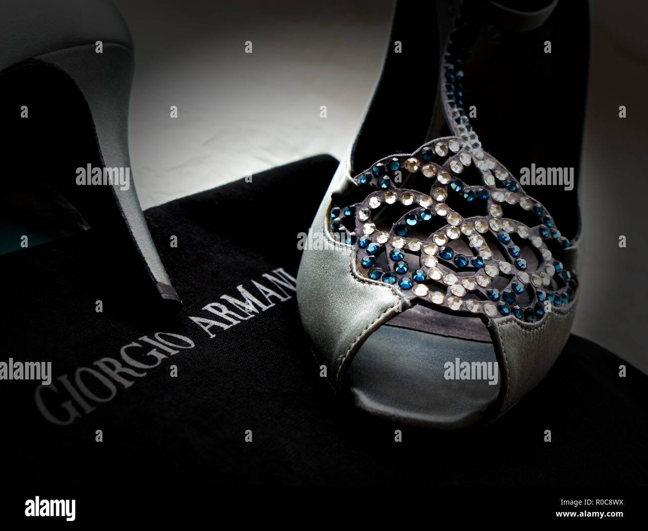 GOMEL, BELARUS OCTOBER 21, 2018 Armani women's shoes