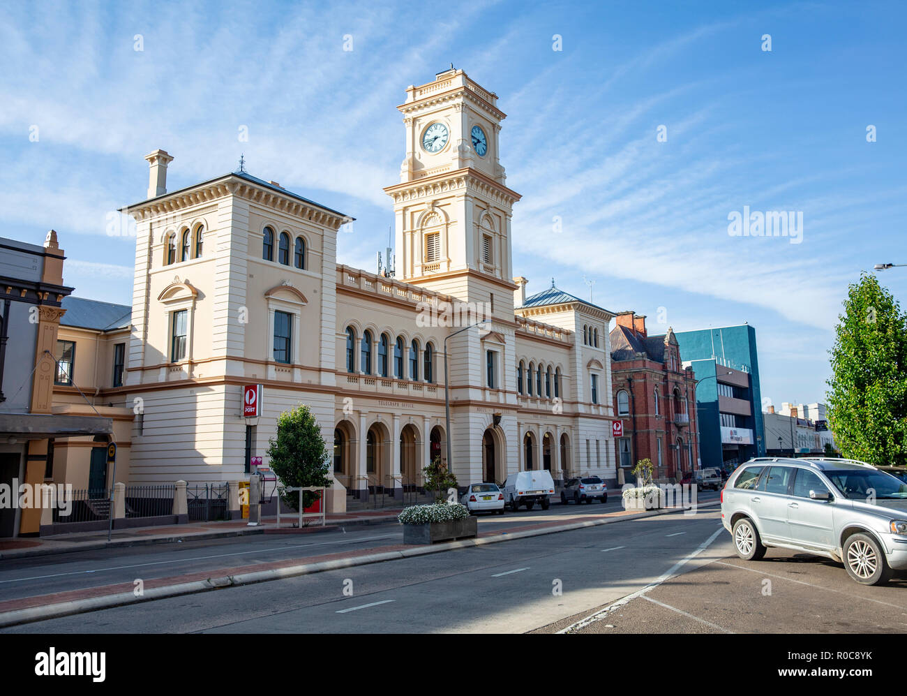 Australia post historic office building and clocktower in Goulburn city centre,New South Wales,Australia Stock Photo