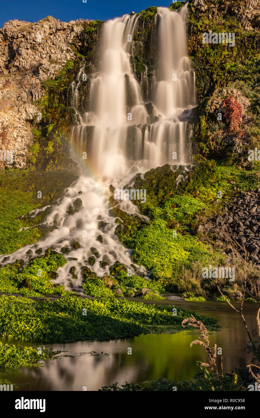 Waterfall in Summer Stock Photo - Alamy