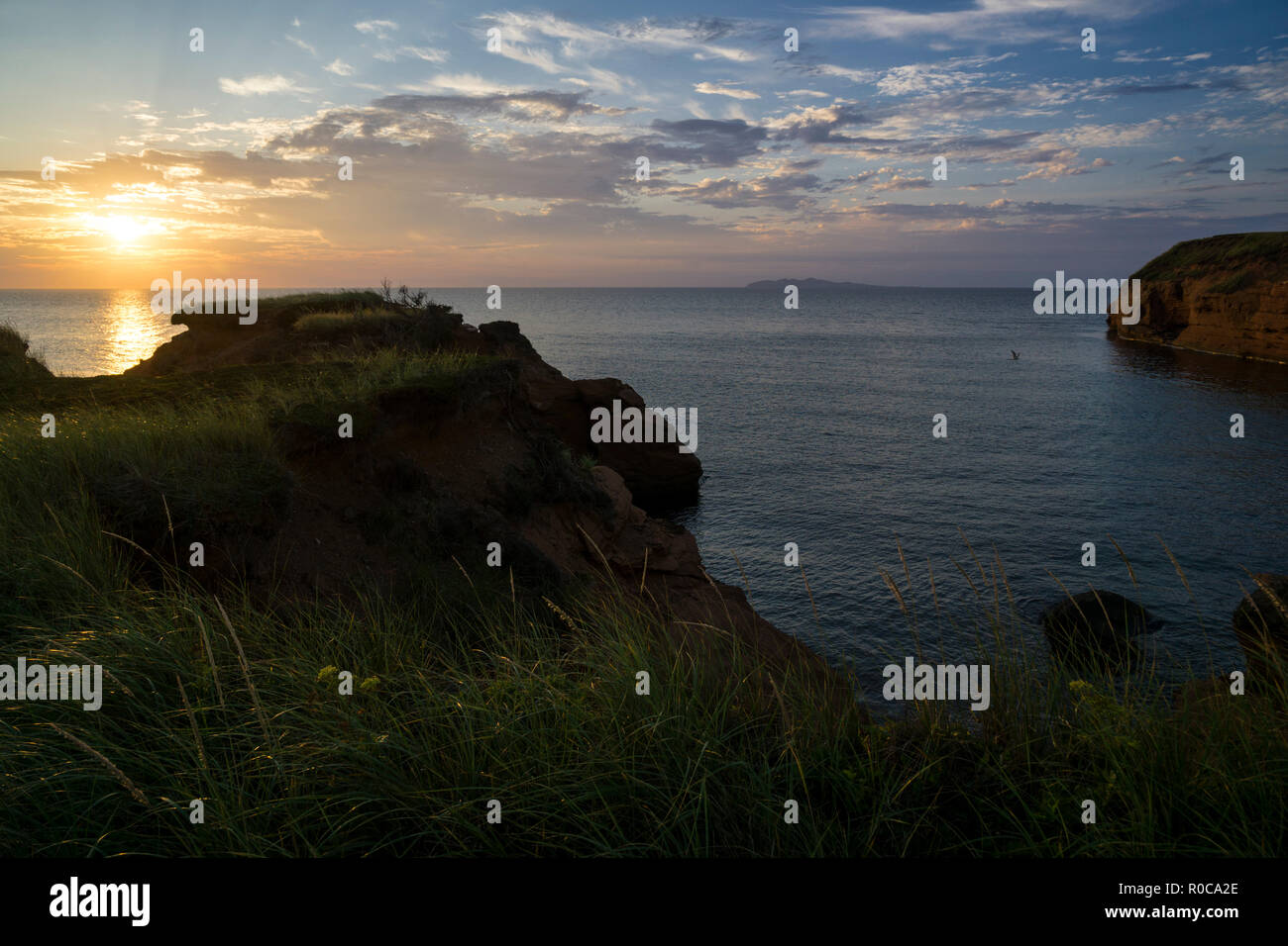 Sunrise view from Parc de Gros Cap near Cap aux Meules on Grindstone ...