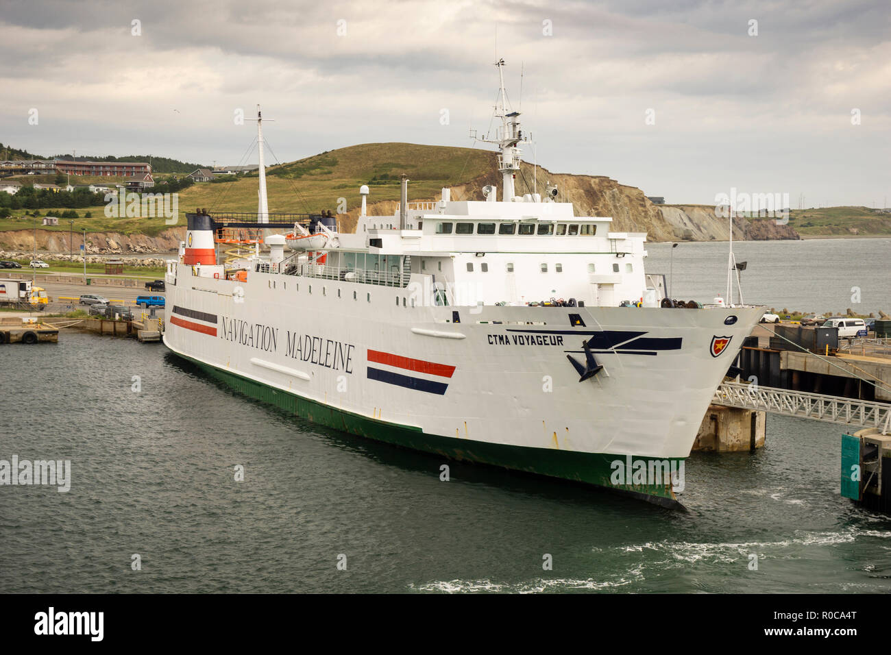 Groupe Ctma Ferry Voyageur Tied Up At The Wharf In Cap Aux Meules In 