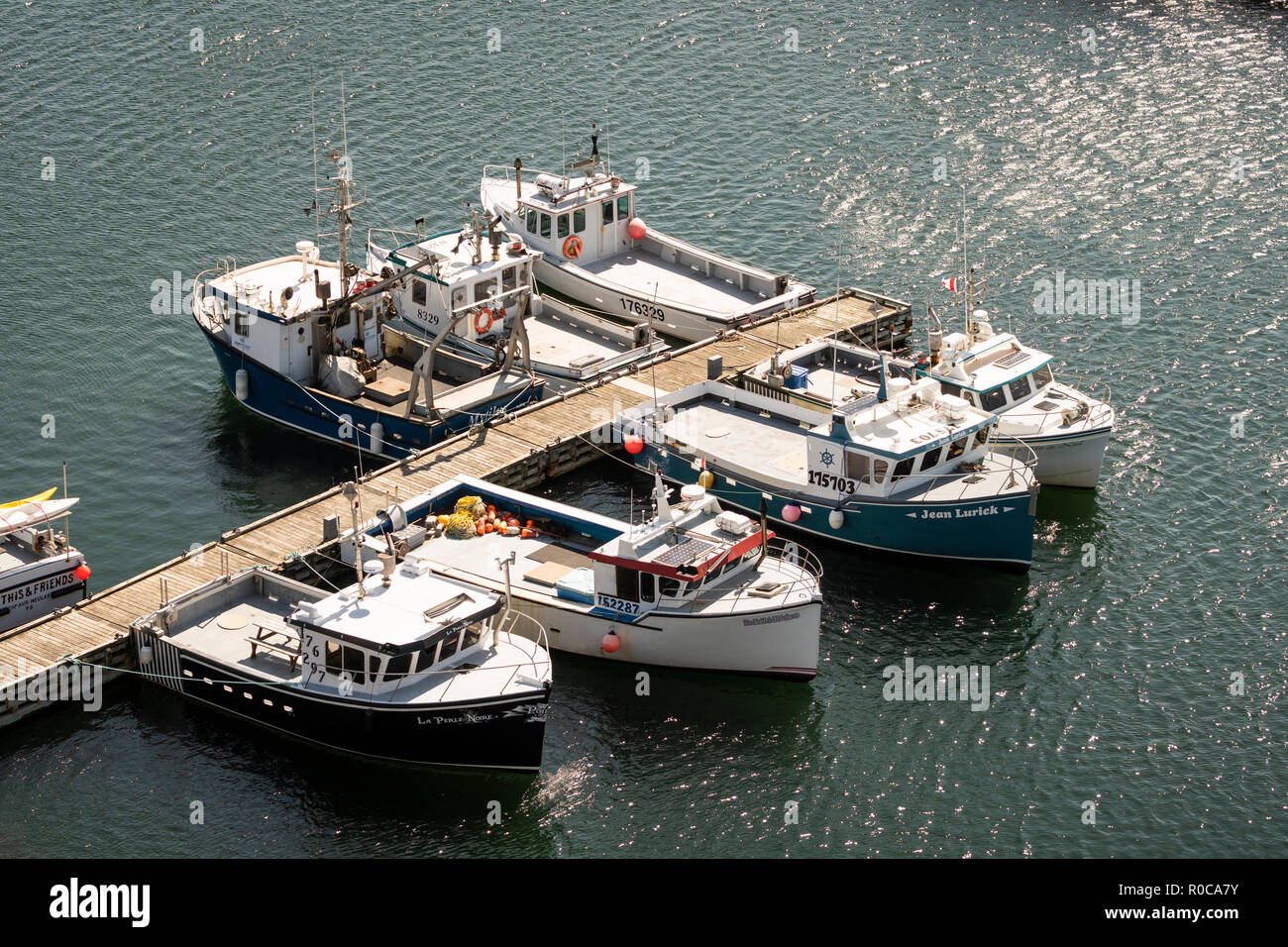 The harbour of Cap-aux-Meules on Grindstone Island in the Magdalen ...