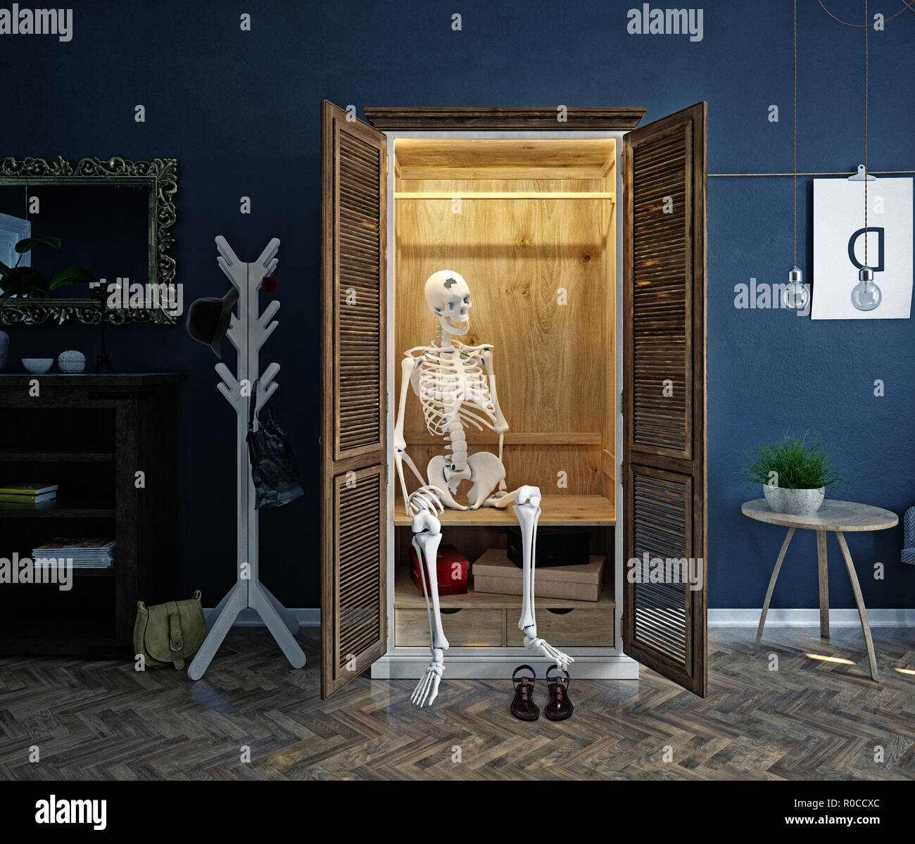 Skeleton in the cupboard hires stock photography and images Alamy
