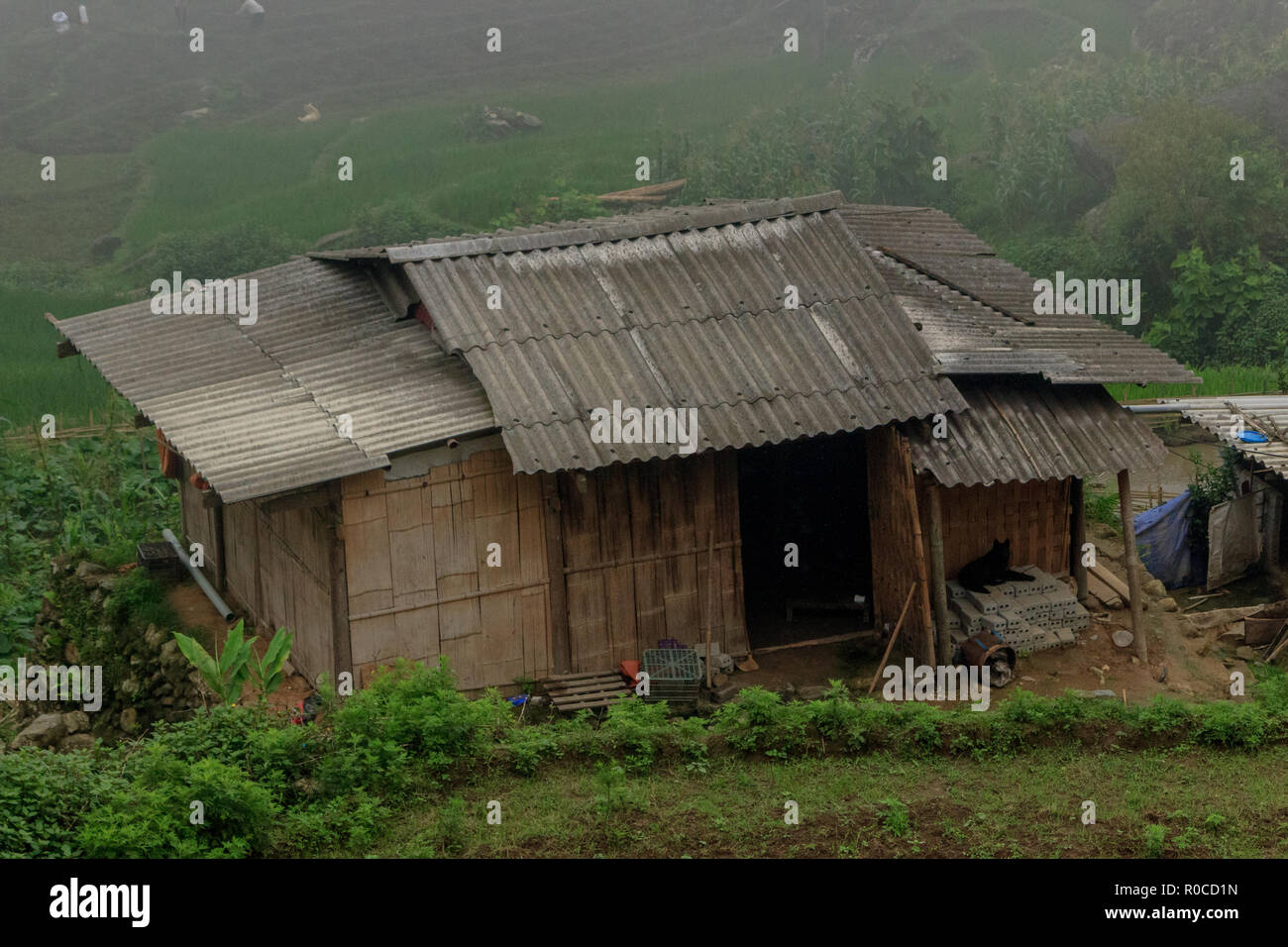 traditional vietnamese house in sapa valley vietnam Stock Photo Alamy