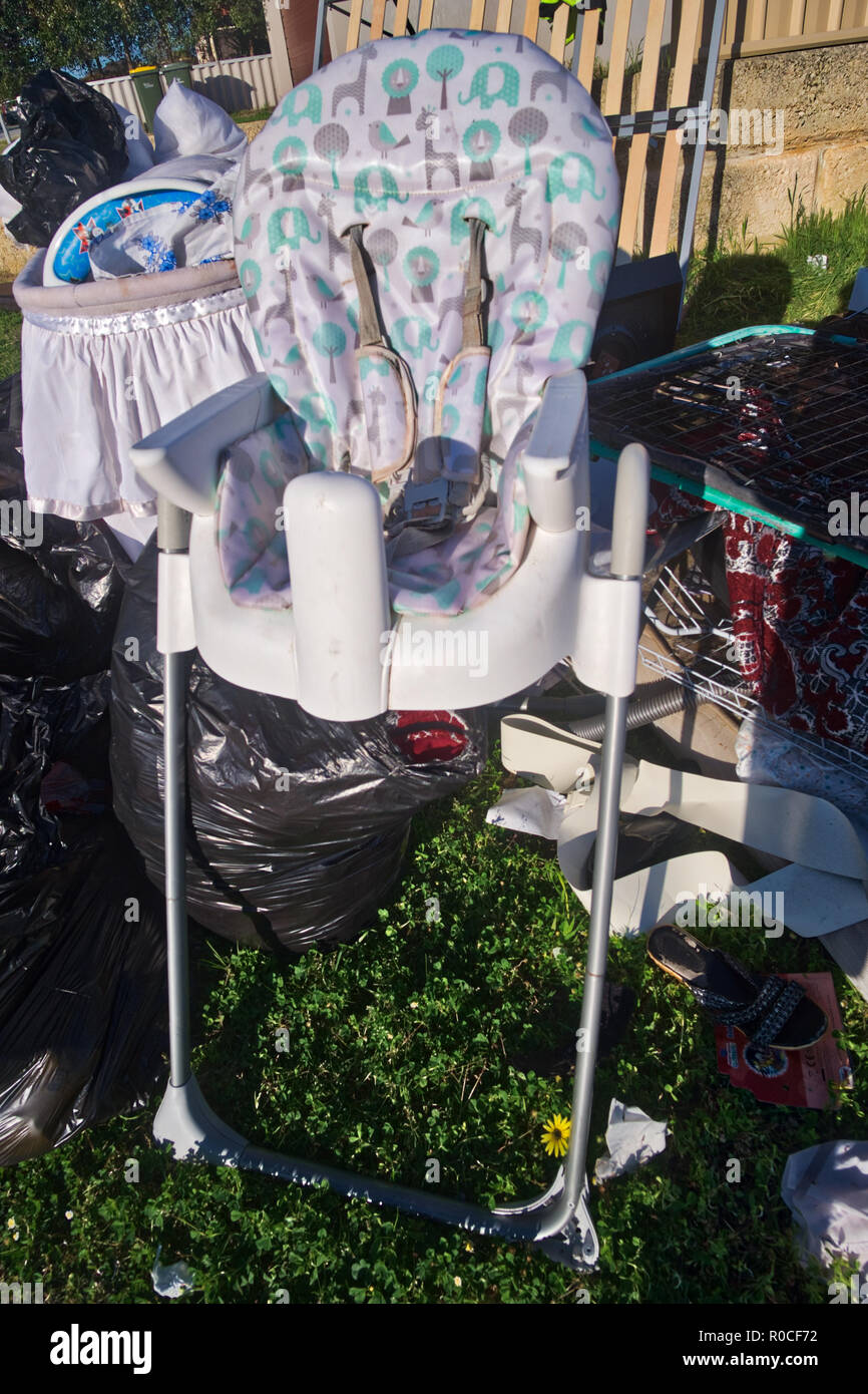 Foragers Delight Annual Verge Rubbish Collection Stock Photo