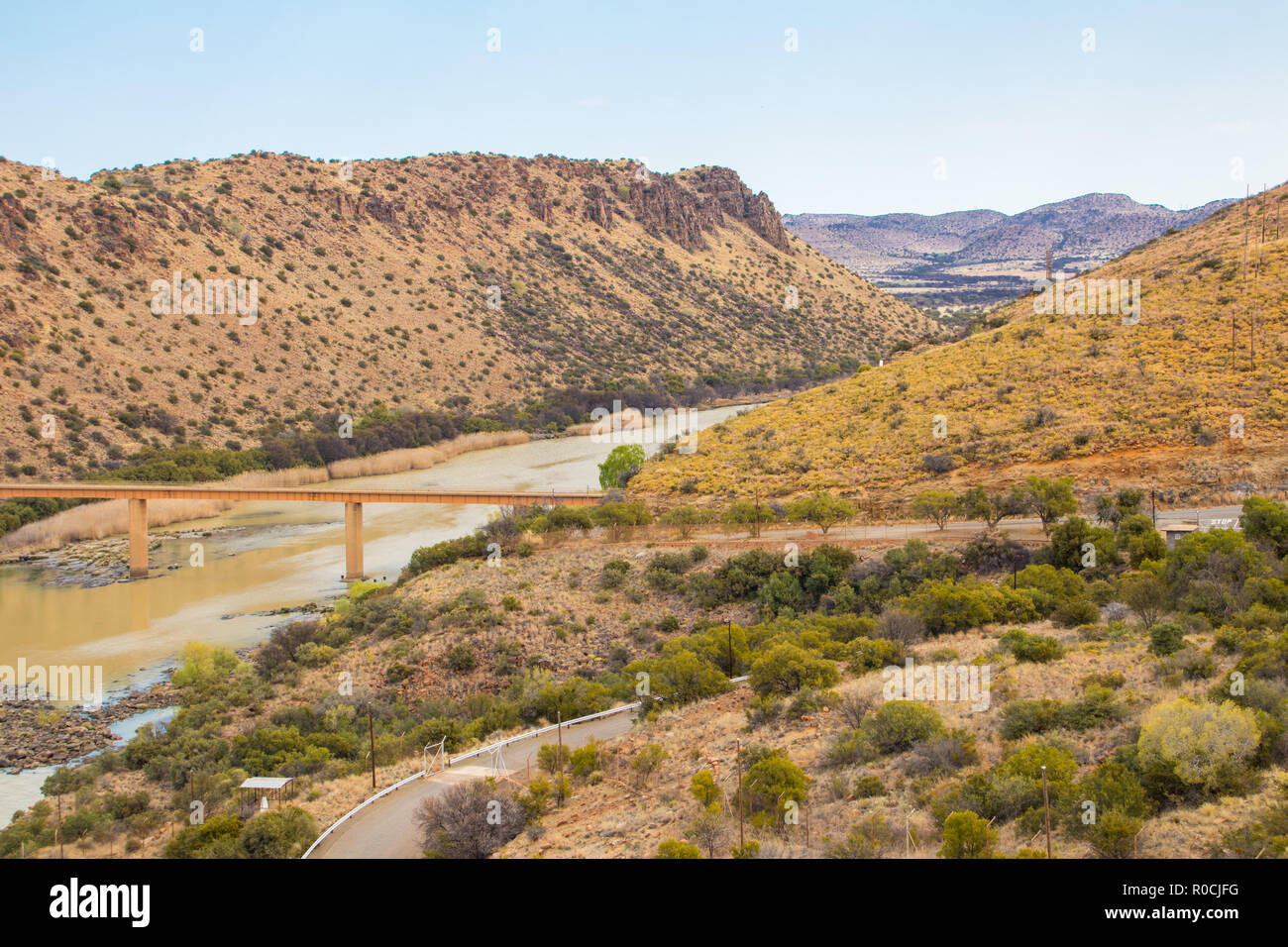 GAriep dam on the Orange river in South Africa Stock Photo Alamy