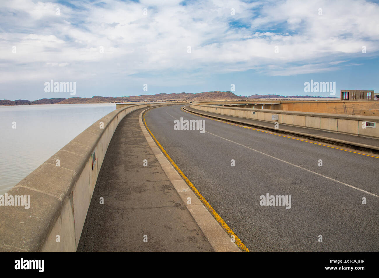 GAriep dam on the Orange river in South Africa Stock Photo