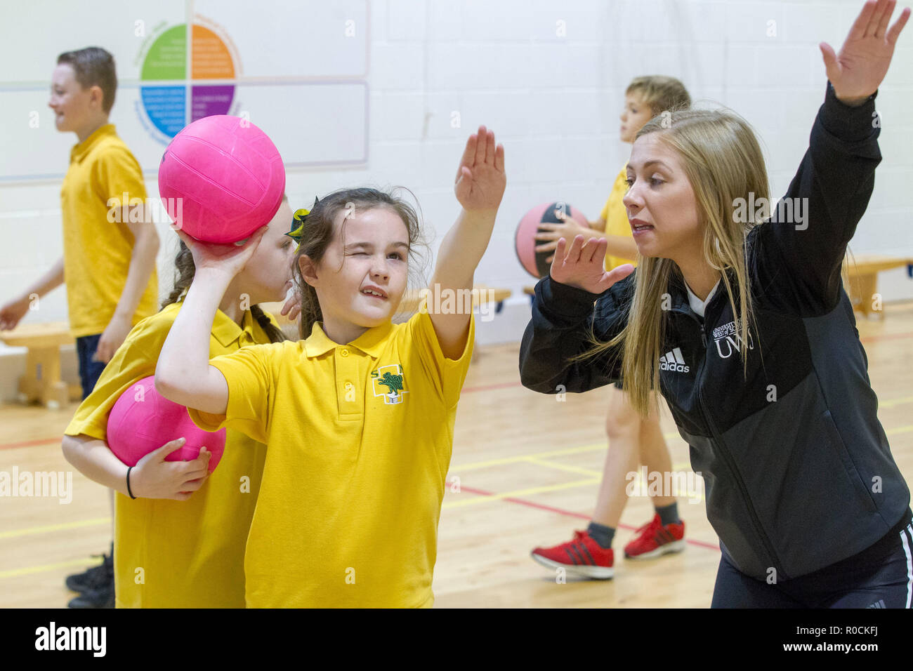 Children participating in sport Stock Photo