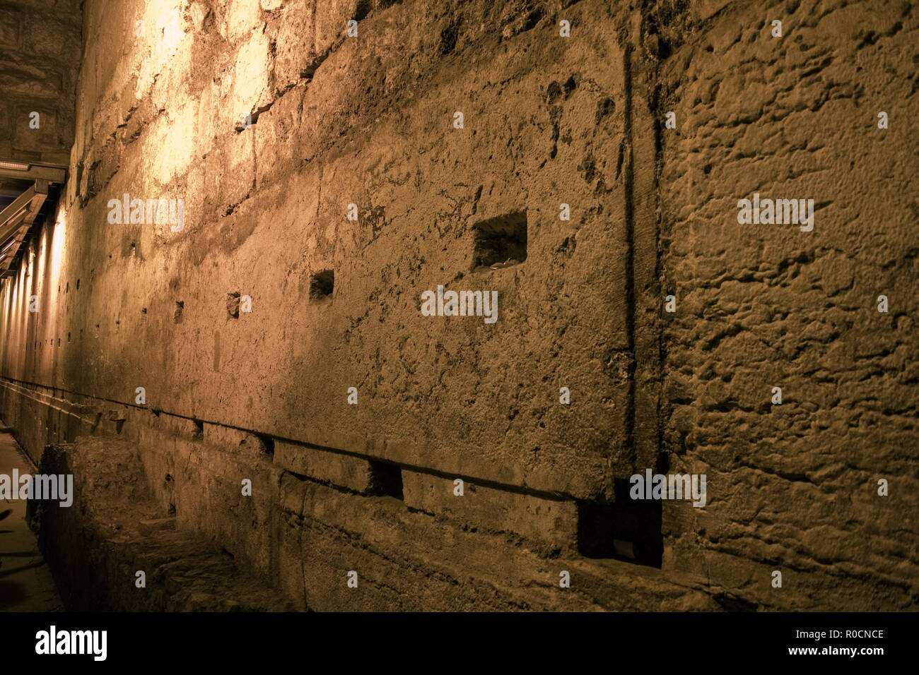The Western Wall Tunnels Stock Photo Alamy
