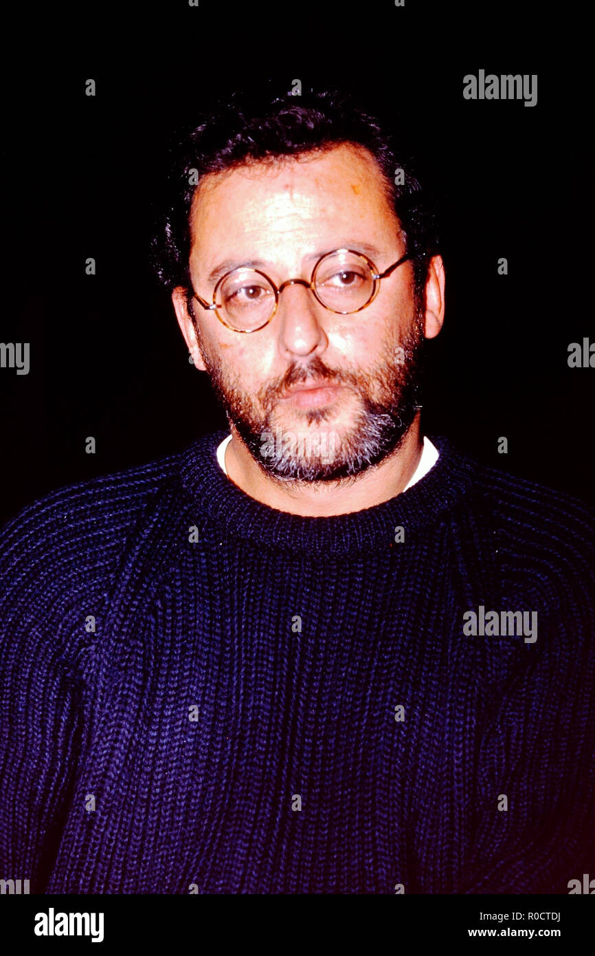 Archives 80ies: French actor Jean Reno, Villeurbanne, France Stock Photo