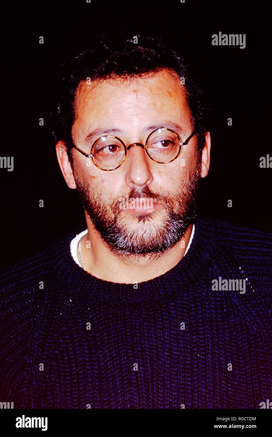 Archives 80ies: French actor Jean Reno, Villeurbanne, France Stock Photo