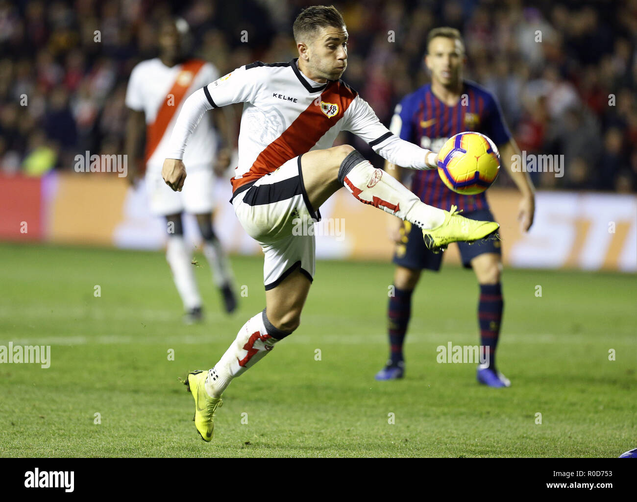 Madrid, Spain. 3rd Nov, 2018. Pozo (Rayo Vallecano) in action during the La Liga match between Rayo Vallecano and FC Barcelona at Estadio Vallecas in Madrid. Credit: Manu Reino/SOPA Images/ZUMA Wire/Alamy Live News Stock Photo