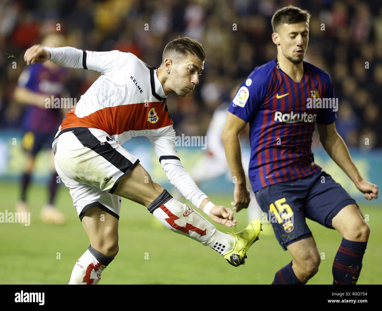 Madrid, Spain. 3rd Nov, 2018. Pozo (Rayo Vallecano) in action during the La Liga match between Rayo Vallecano and FC Barcelona at Estadio Vallecas in Madrid. Credit: Manu Reino/SOPA Images/ZUMA Wire/Alamy Live News Stock Photo