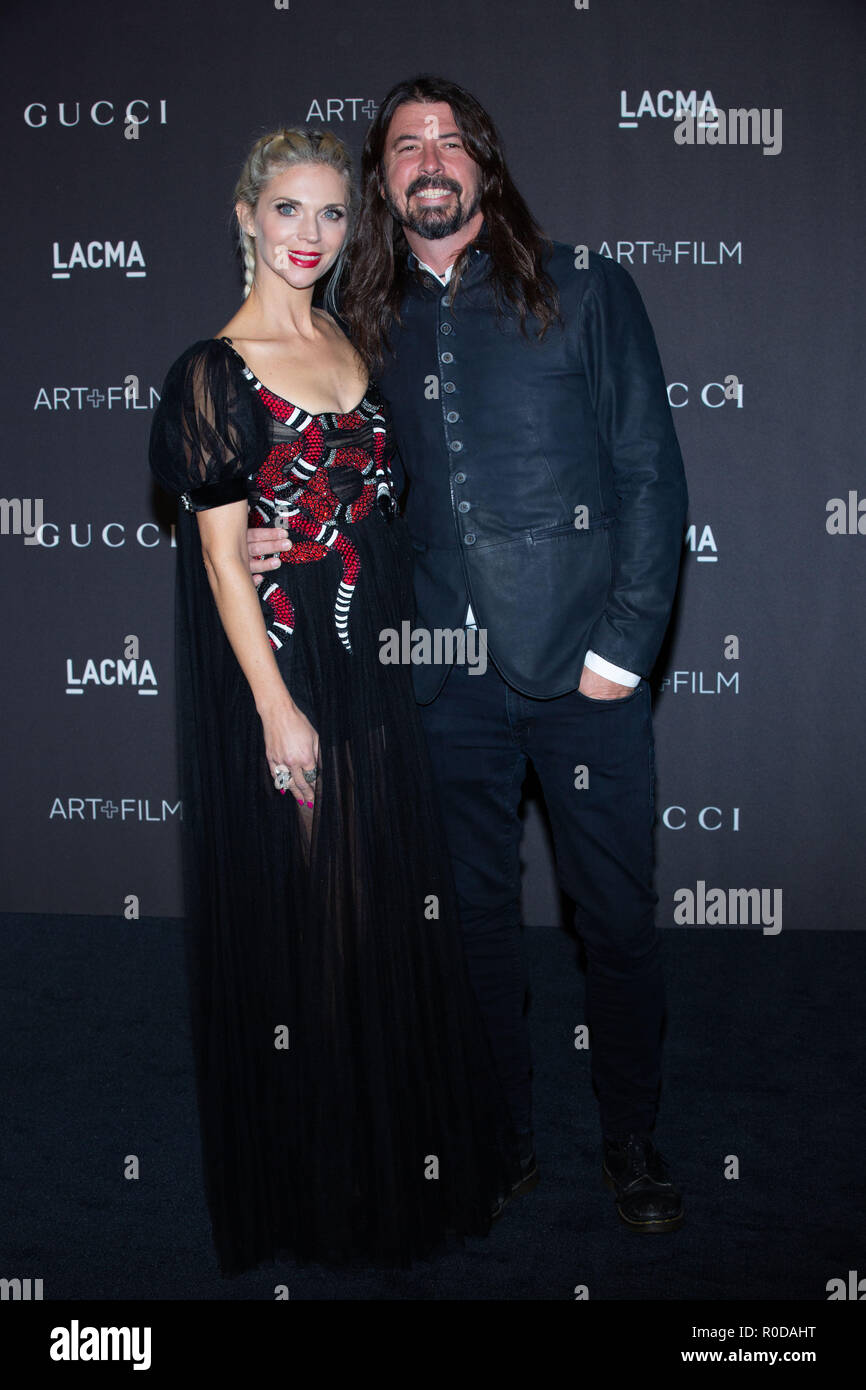 Los Angeles, USA. 3rd Nov, 2018. Jordyn Blum and Dave Grohl attend the 2018  LACMA Art