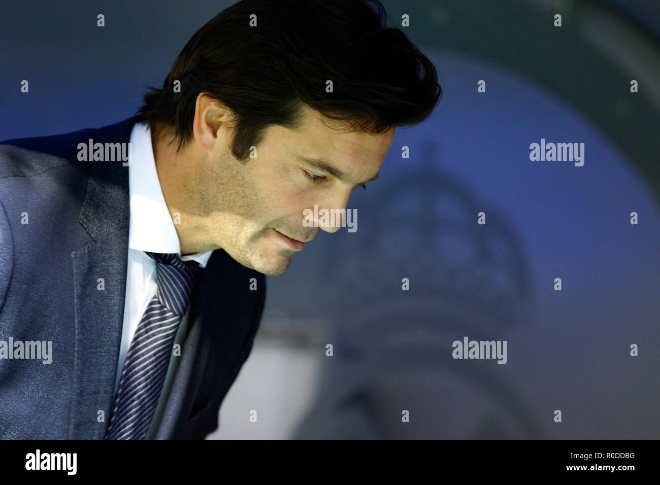 Santiago Hernan Solari (Real Madrid) seen before the La Liga match between Real Madrid and Real Valladolid at the Estadio Santiago Bernabéu. Final score Real Madrid 2-0 Valladolid. Stock Photo