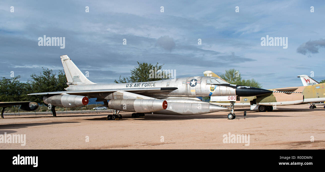 B-58 Hustler, Pima Air & Space Museum. Tucson Arizona. USA Stock Photo