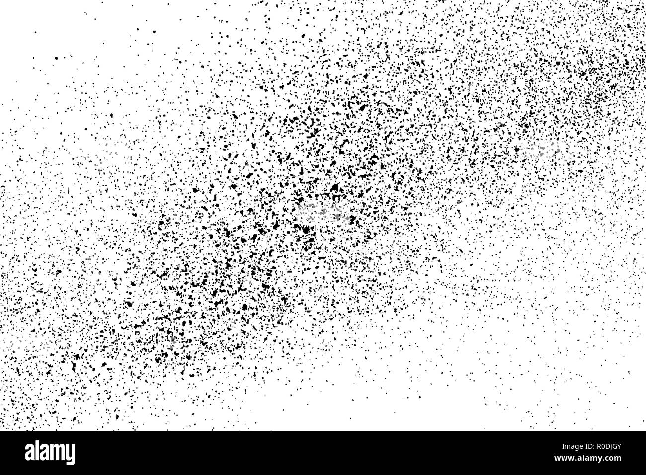 Black grainy texture isolated on white background. Distress overlay ...