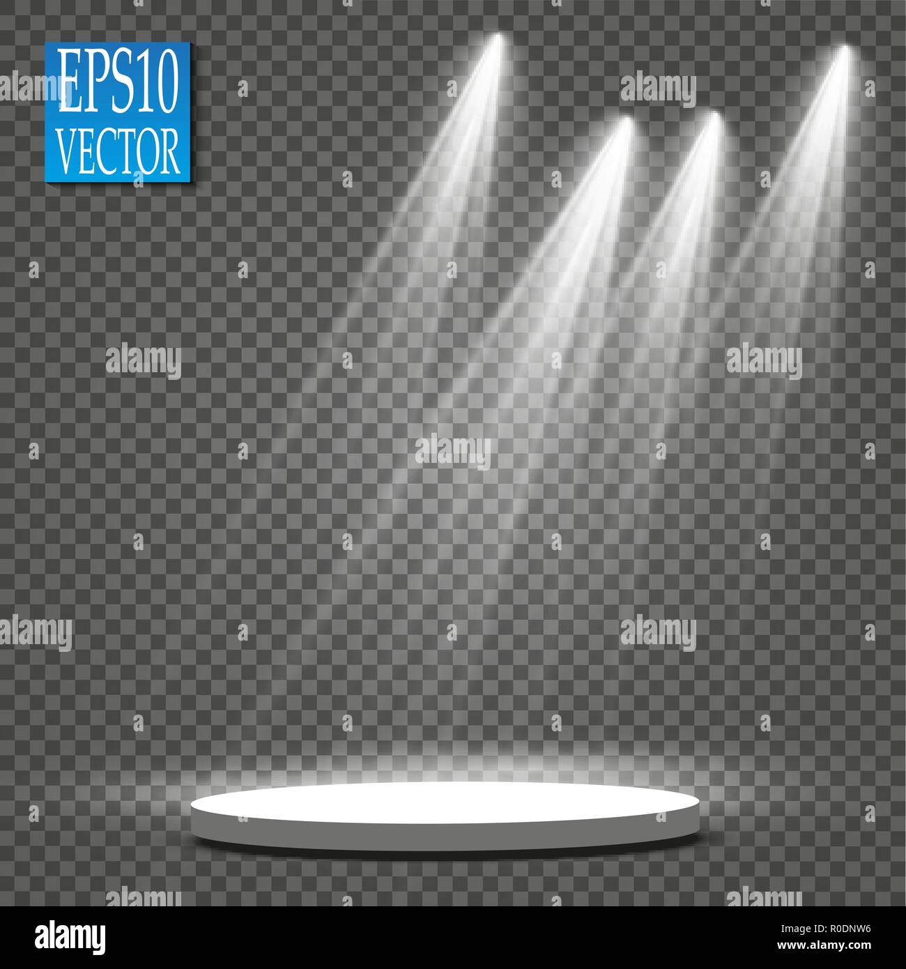 Vector Spotlights. Scene. Light Effects. Glow light effect Stock Vector ...