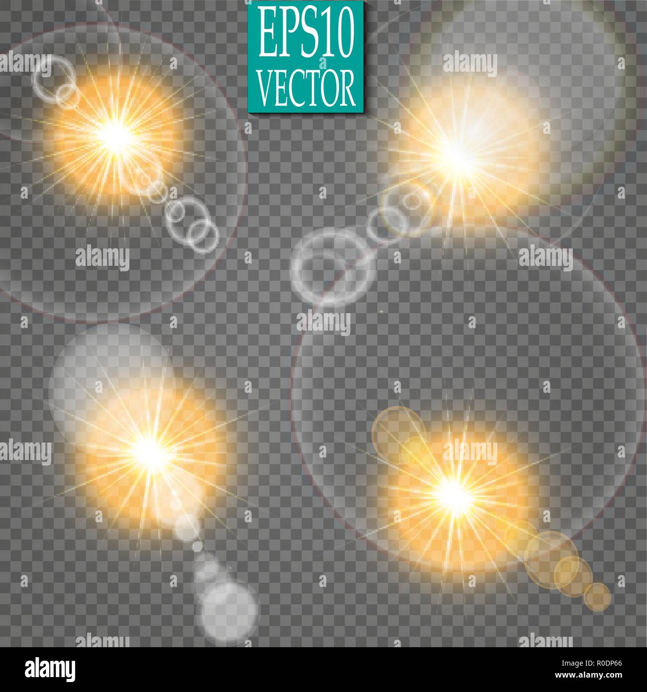 Vector transparent sunlight special lens flare light effect Stock ...