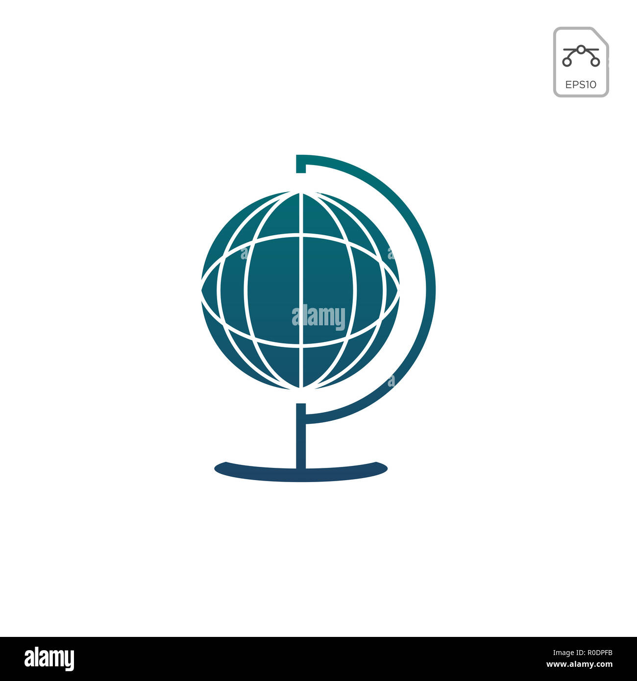 Earth globes isolated on white background. Flat planet Earth icon ...