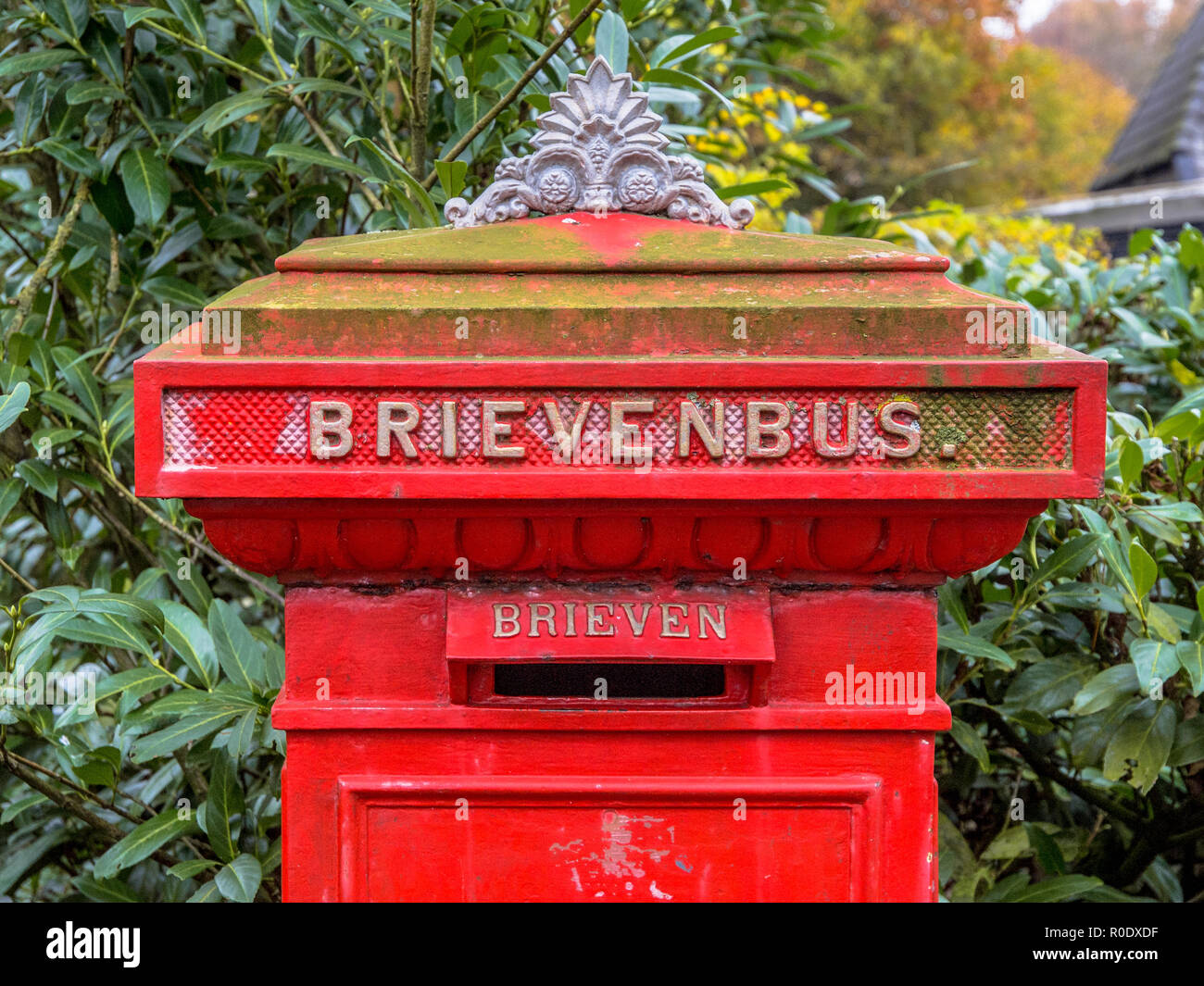 red-vintage-mail-box-stock-photo-alamy