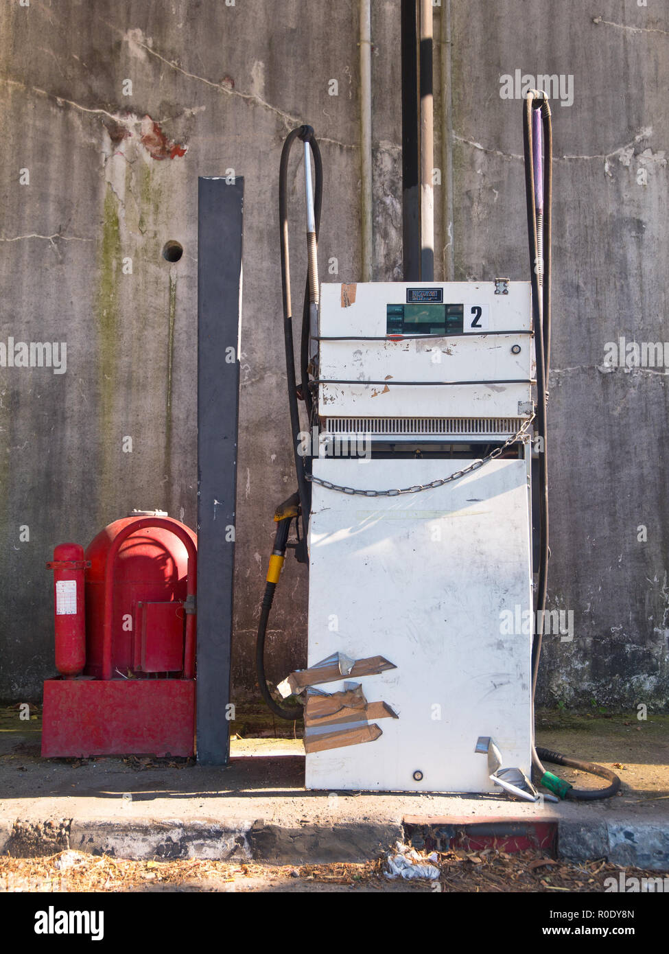 Old Obsolete Gas Station in a Rural Area in France Stock Photo Alamy