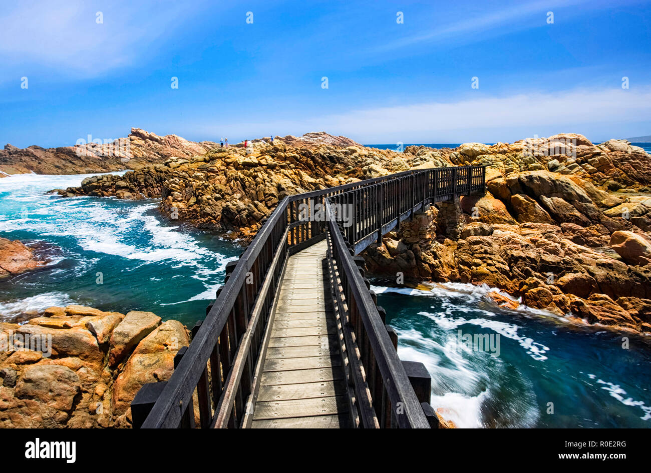Can Cal Rocks Yallingup A footbridge at Canal Rocks near Yallingup + Dunsborough in Leeuwin ...