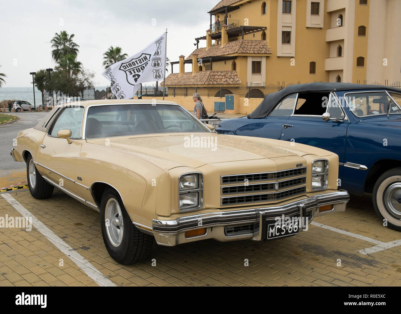 1973-1977 Chevrolet Monte Carlo. US car meeting in Fuengirola, Málaga, Spain. Stock Photo