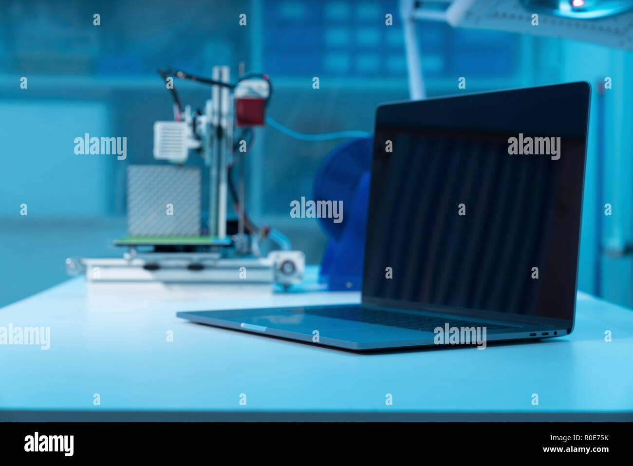 Desktop 3D printer. Stock Photo