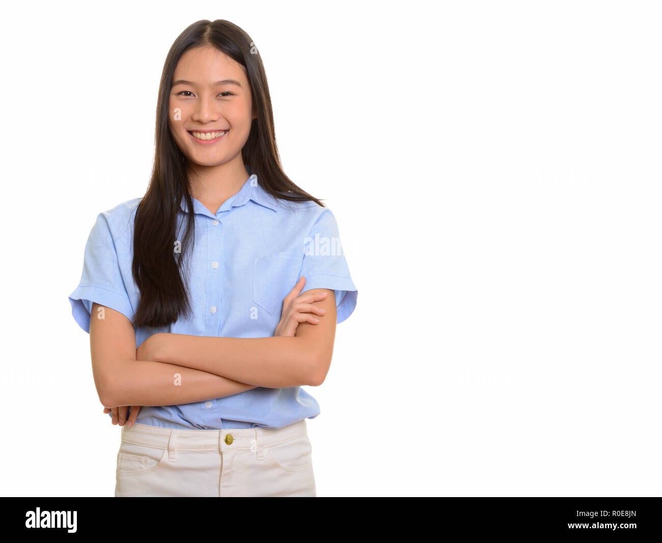 Young woman female pretty Cut Out Stock Images & Pictures - Alamy