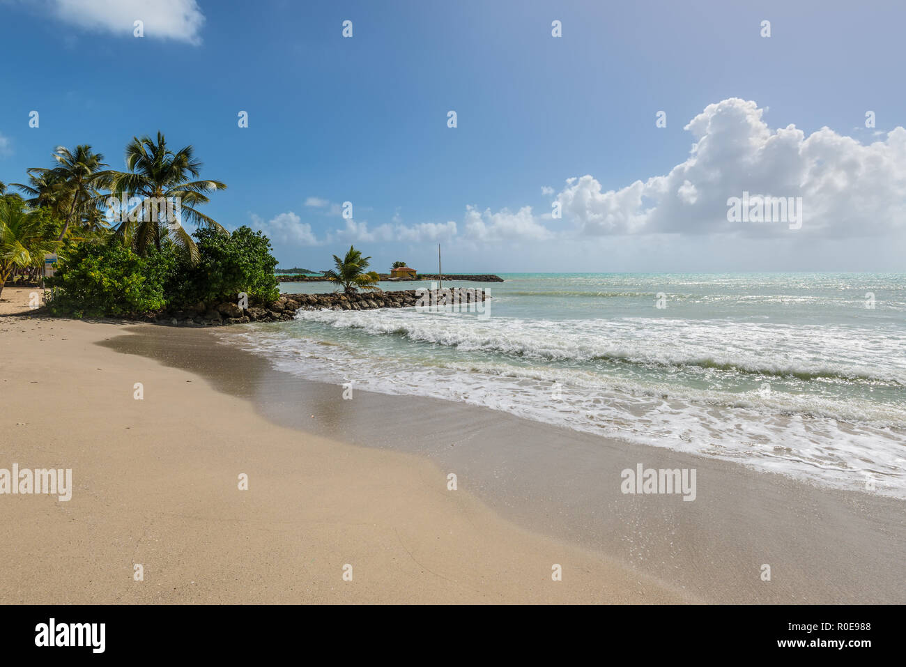 Le Gosier, Guadeloupe December 20, 2016 Paradise tropical beach and