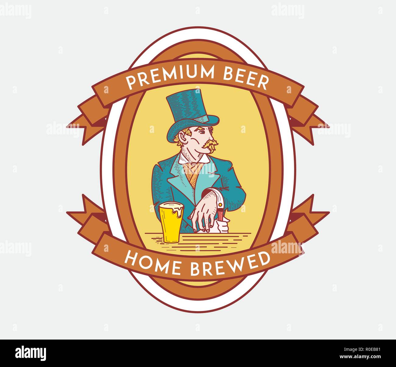 Beer lover is a vector illustration about drinking Stock Vector Image