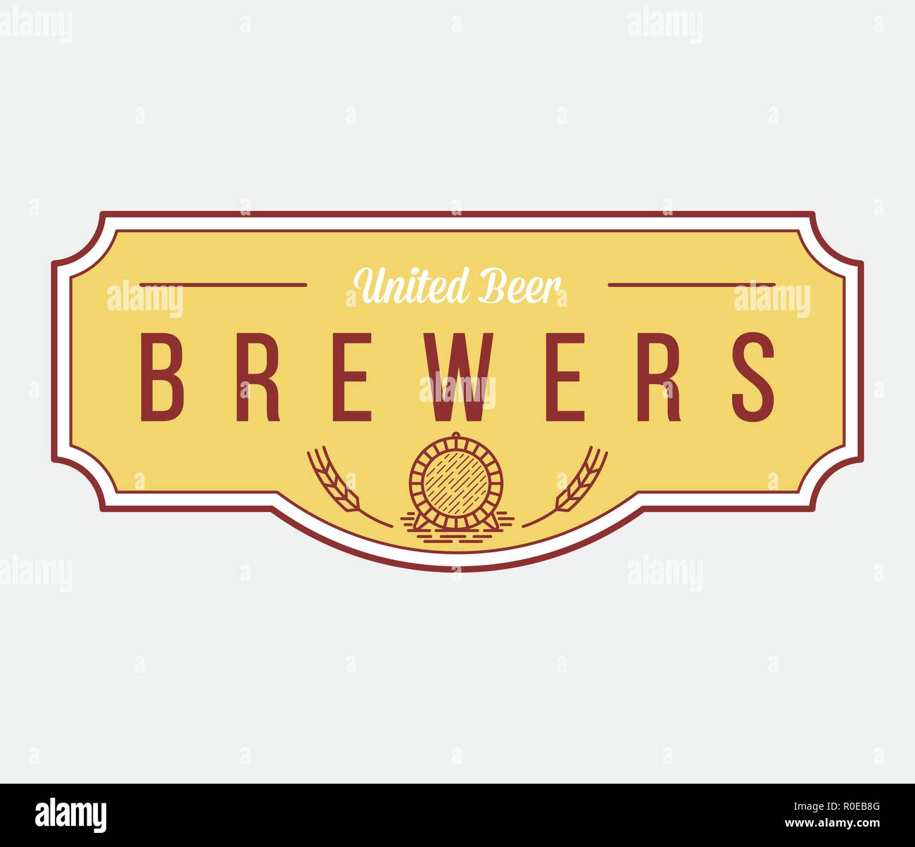 Beer from brewers is a vector illustration about drinking Stock Vector