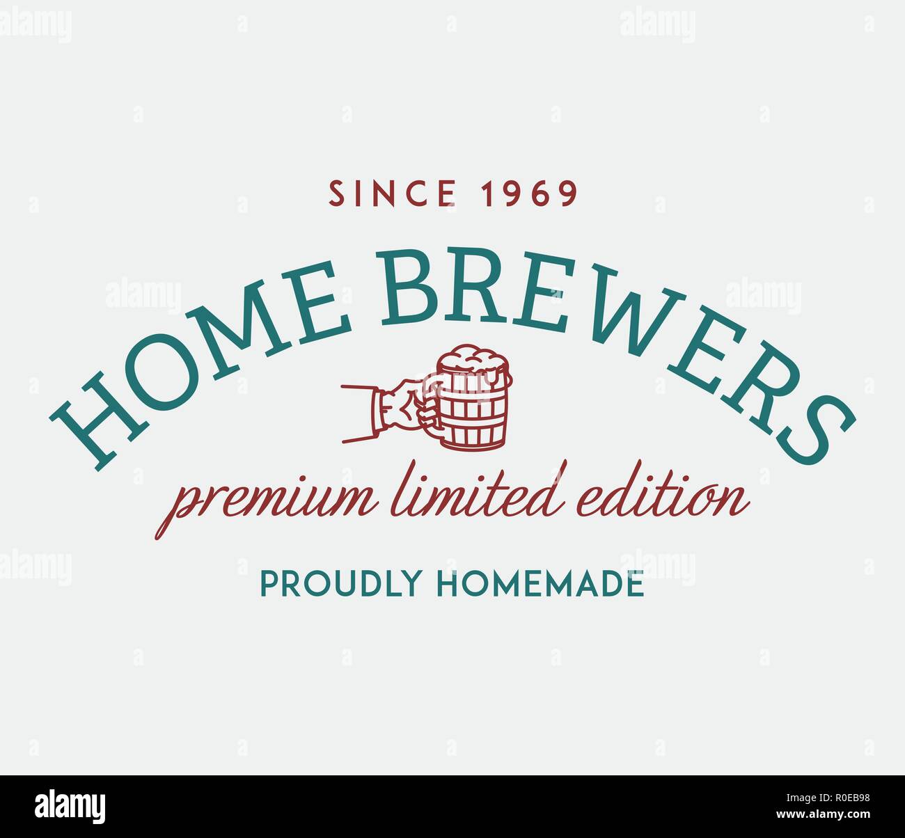 Beer brewers limited edition is a vector illustration about drinking Stock Vector