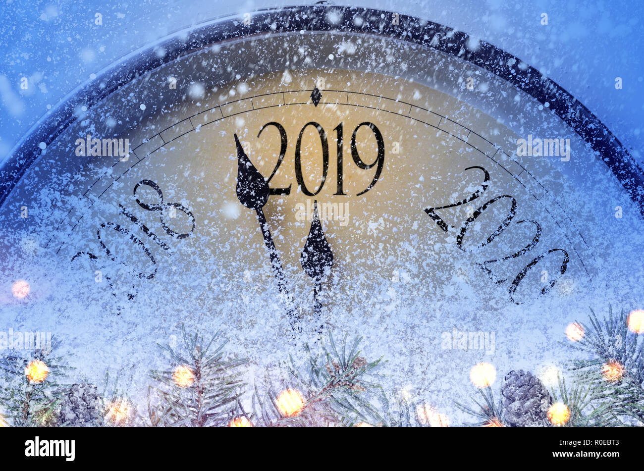 Countdown to midnight Stock Photo Alamy