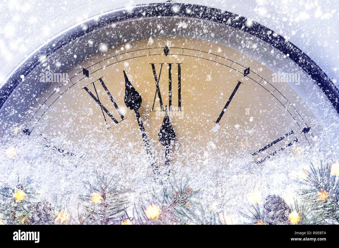 Countdown to midnight stock photo alamy